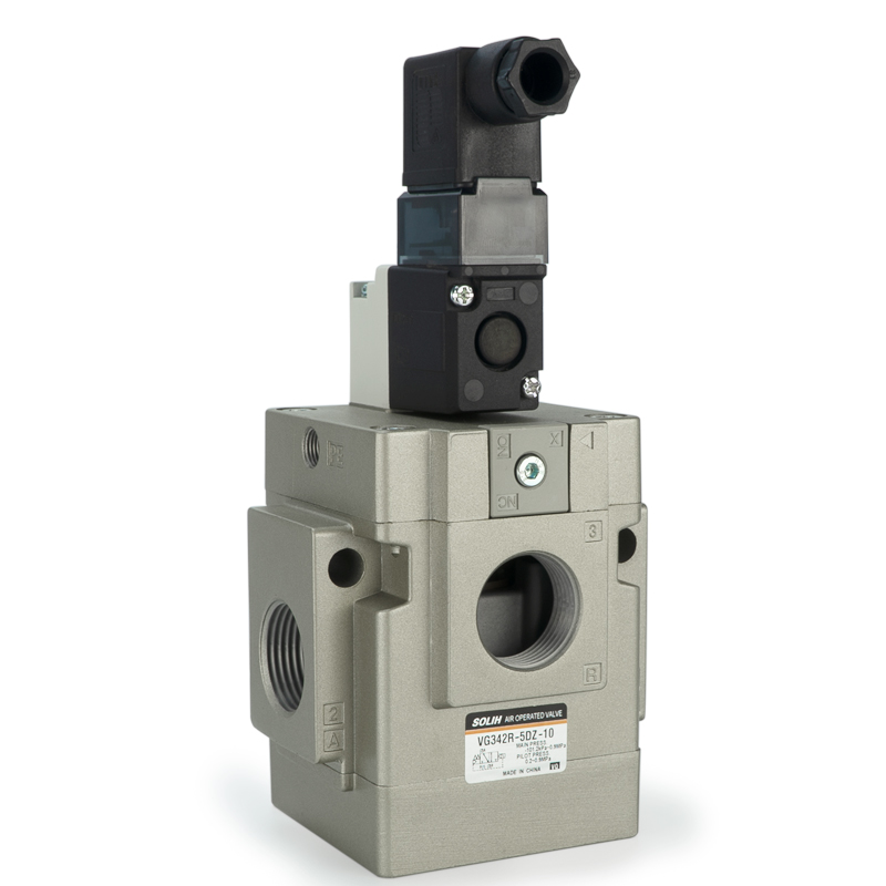 VG342 3 Port Solenoid Valve - Pilot Operated Poppet Tipe